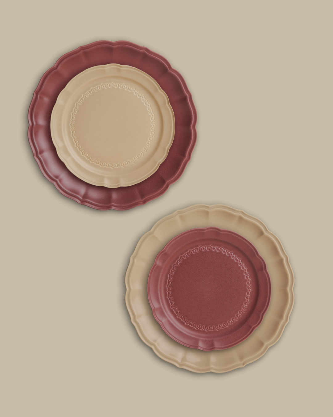 Red Fortune Dinnerware Set